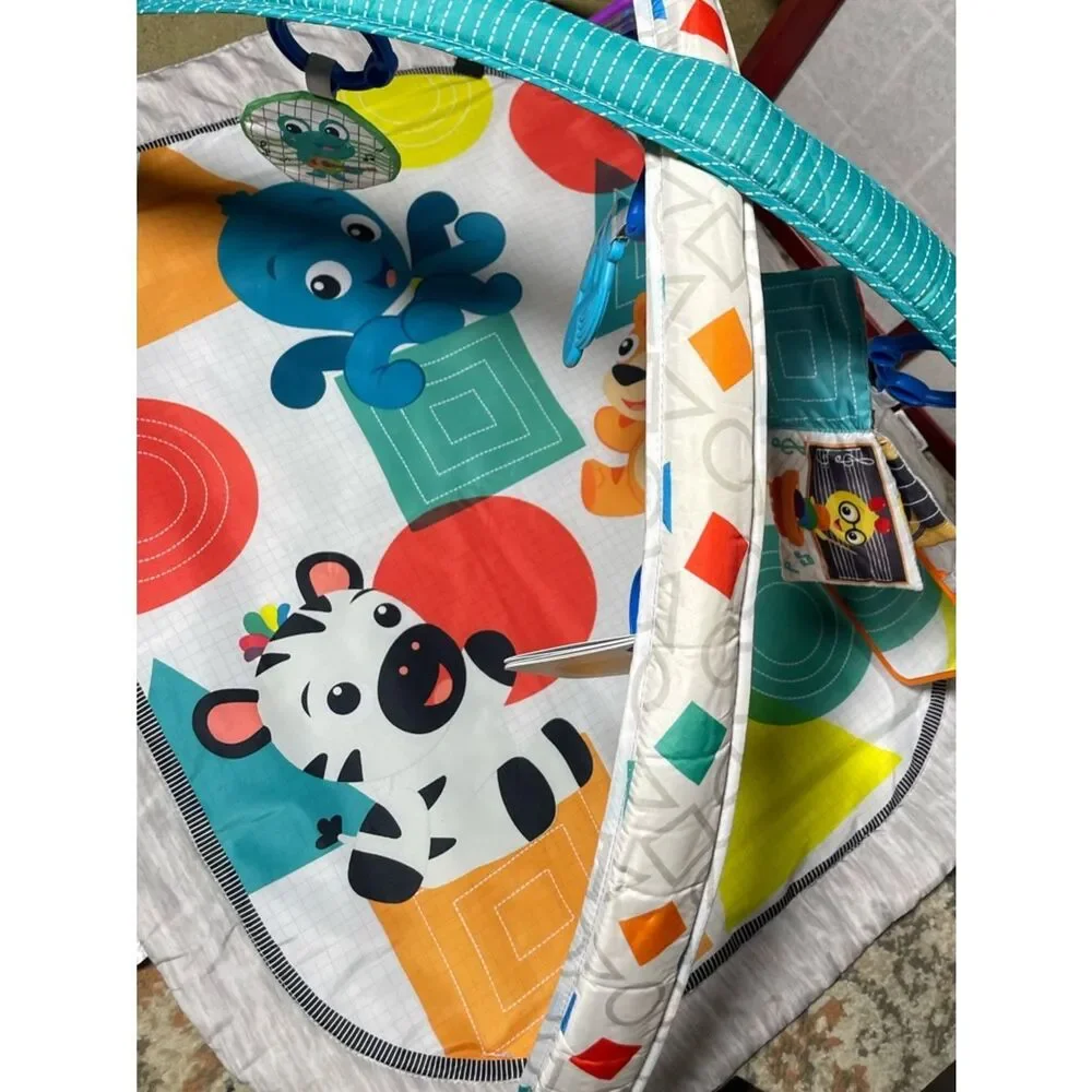 Baby Einstein Colorful Animal Baby Play Gym - Teal, Orange, Red, Blue, White
